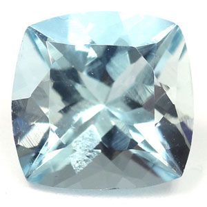 Akwamaryn 1,67 ct, niebieski, szlif cushion