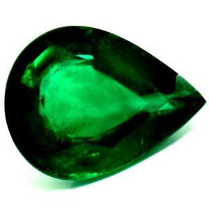 Szmaragd 4,38 ct, zielony, szlif gruszka