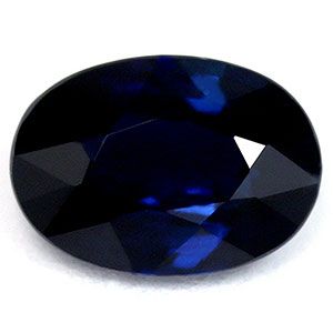Szafir 1,02 ct, niebieski, szlif owalny