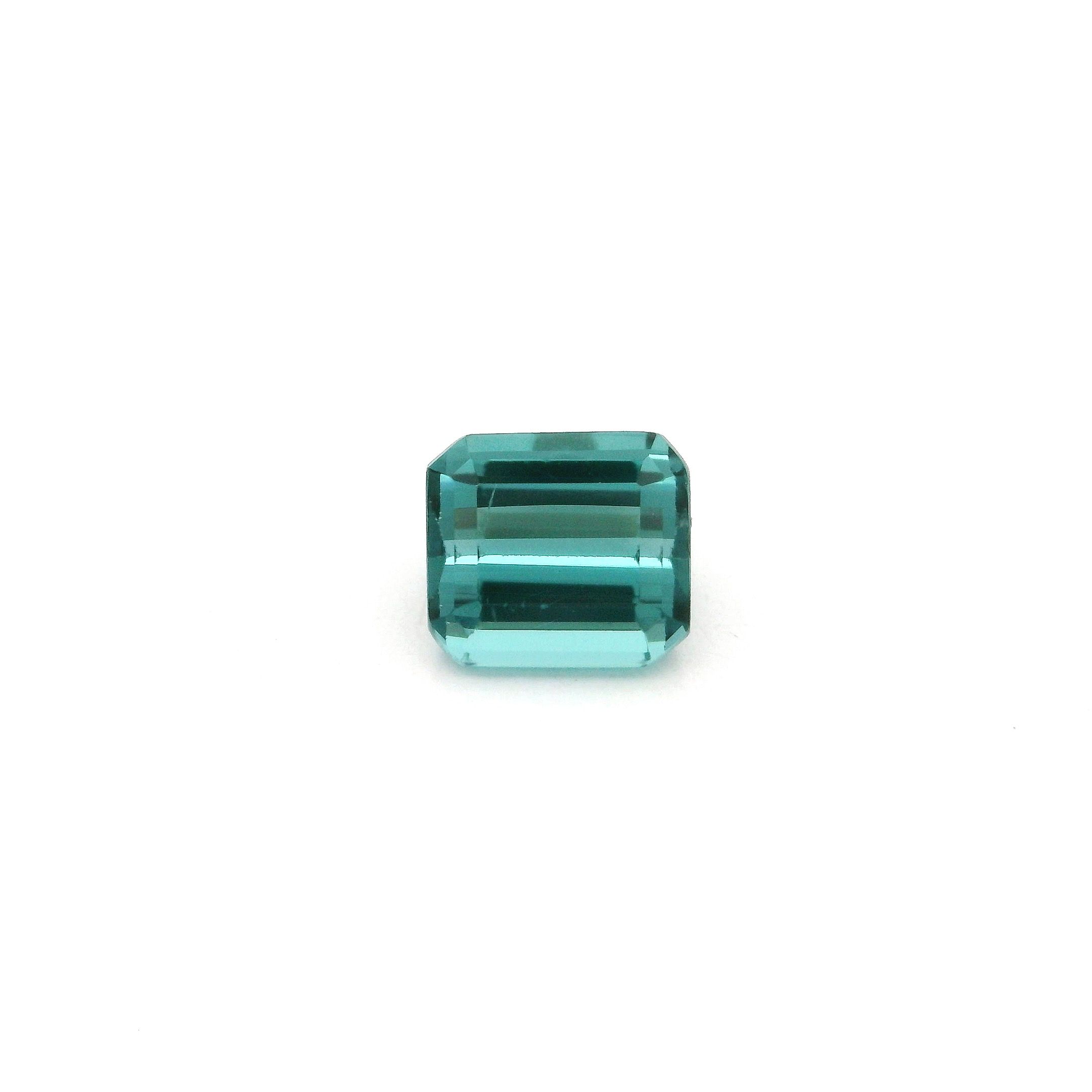 Turmalin 1,21 ct, niebieski, szlif ośmiokątny