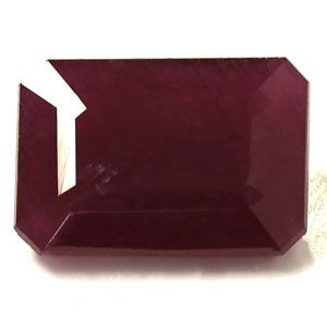 Rubin 9,77 ct, czerwony, szlif szmaragdowy