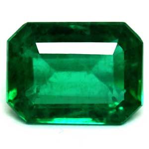 Szmaragd 1,32 ct, zielony, szlif szmaragdowy