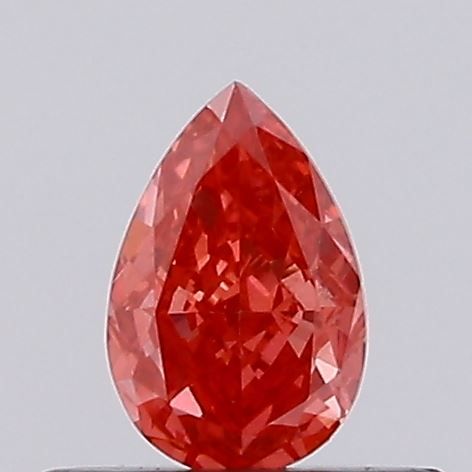 0.26 CT Fancy Vivid Red PEAR