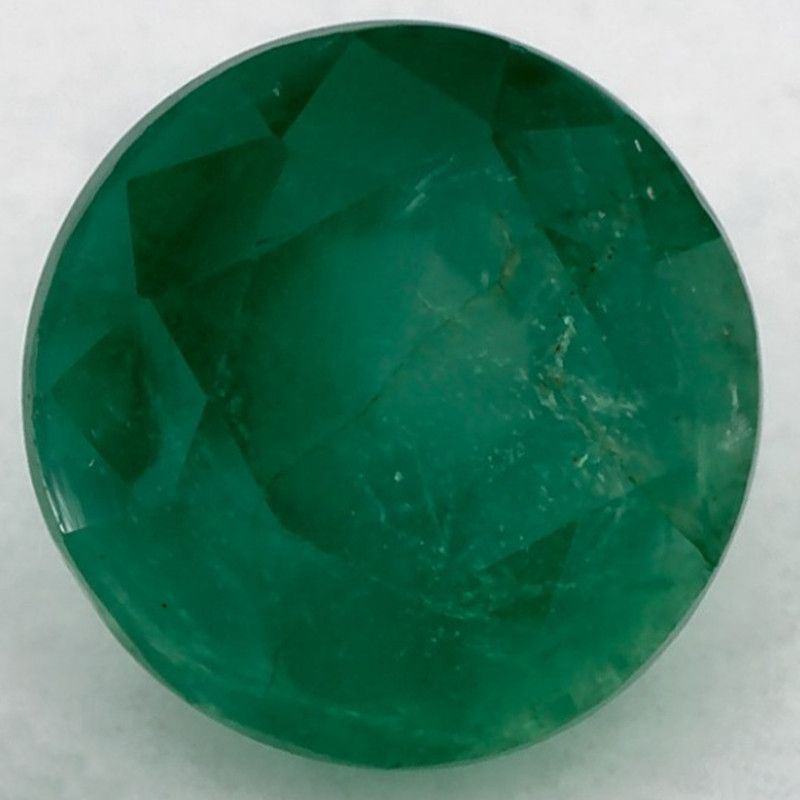 Szmaragd 1,67 ct, zielony, szlif okrągły