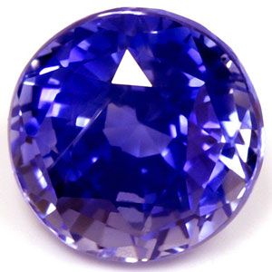 Szafir 2,09 ct, niebieski, szlif okrągły