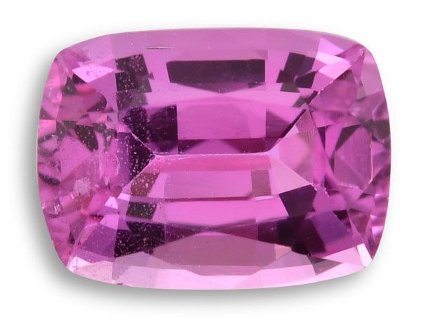 Szafir 1,15 ct, różowy, szlif cushion
