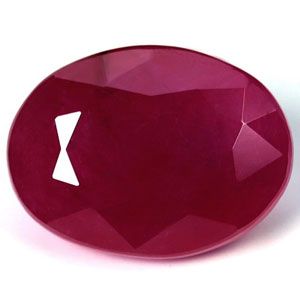 Rubin 4,10 ct, czerwony, szlif owalny