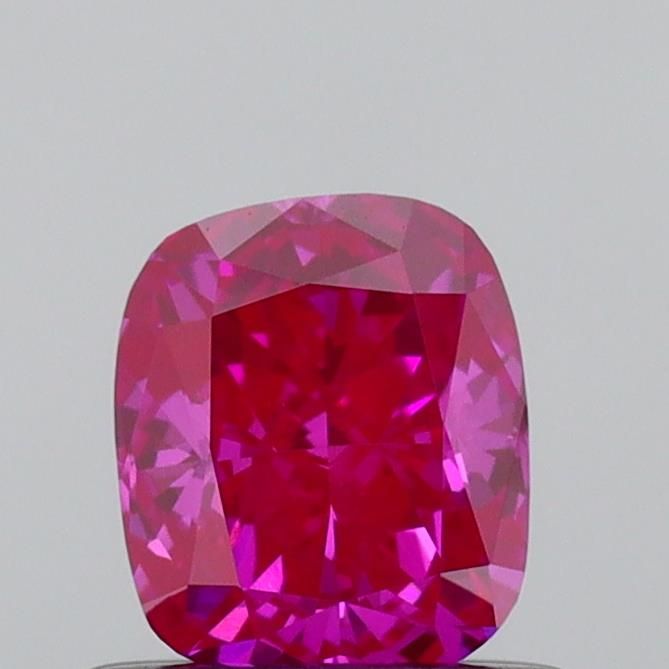 0.52 CT Fancy Deep Pink CUSHION BRILLIANT
