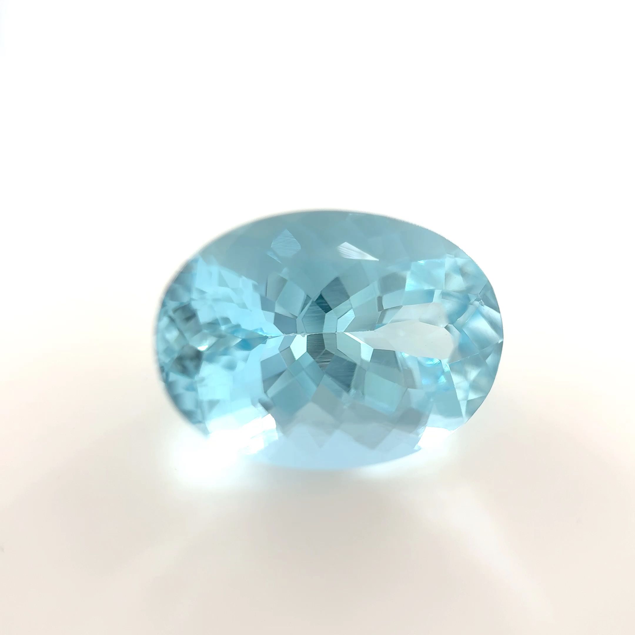 AQUAMARINE FACETED 5.87ct BLUE Vivid Light EC MADAGASCAR HEATED