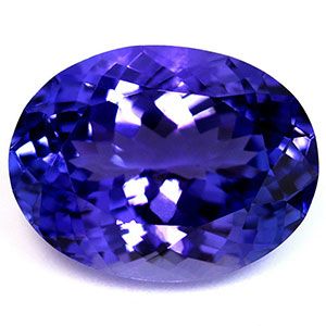 Tanzanit 4,76 ct, niebieski, szlif owalny