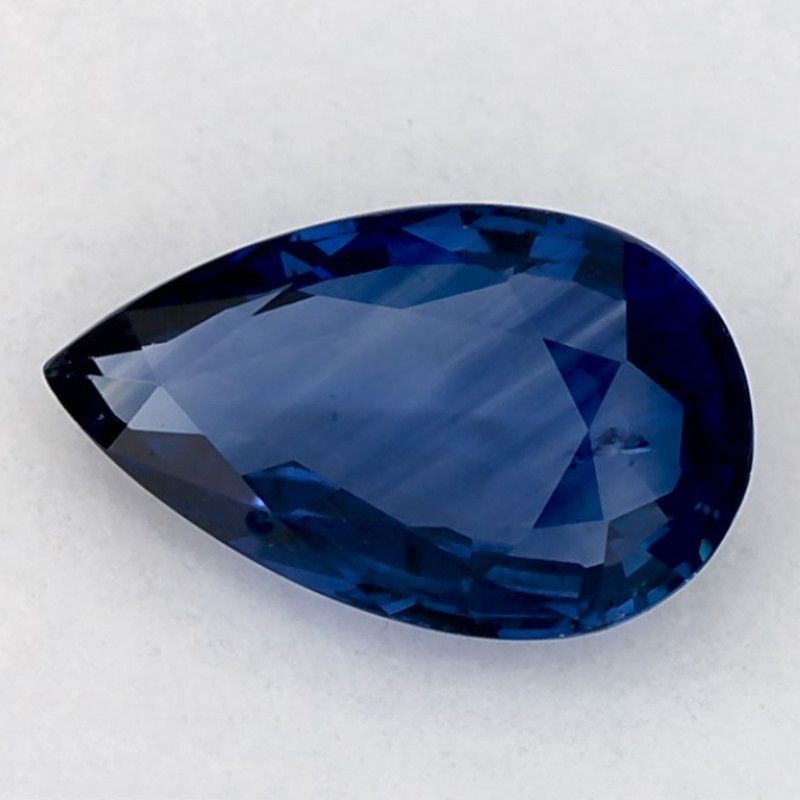 Szafir 1,04 ct, niebieski, szlif gruszka