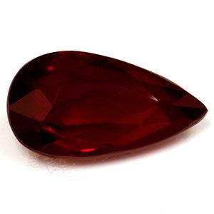 Rubin 1,90 ct, czerwony, szlif gruszka