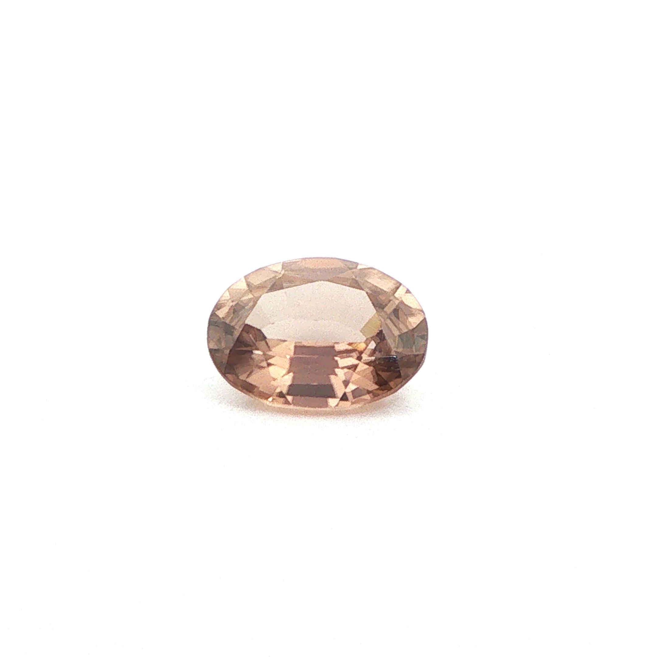 Cyrkon 3,31 ct, brązowy, szlif owalny
