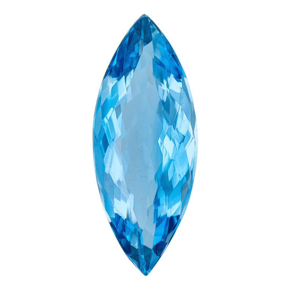 AQUAMARINE FACETED 2.25ct BLUE EC BRAZIL HEATED