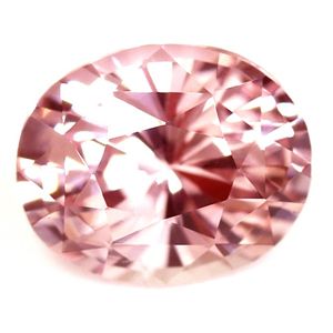 Szafir 1,07 ct, różowy, szlif owalny