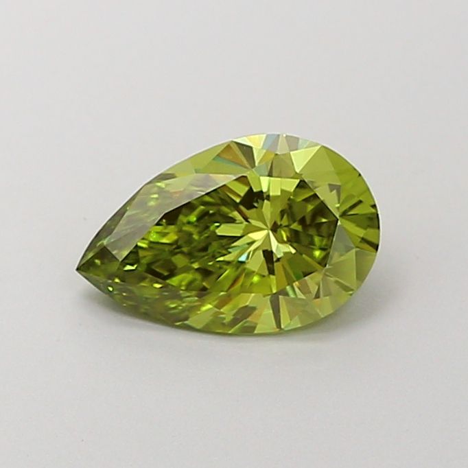 1.01 CT Fancy Vivid Green PEAR
