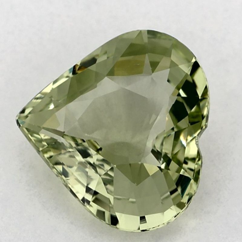 Szafir 2,38 ct, zielony, szlif serce