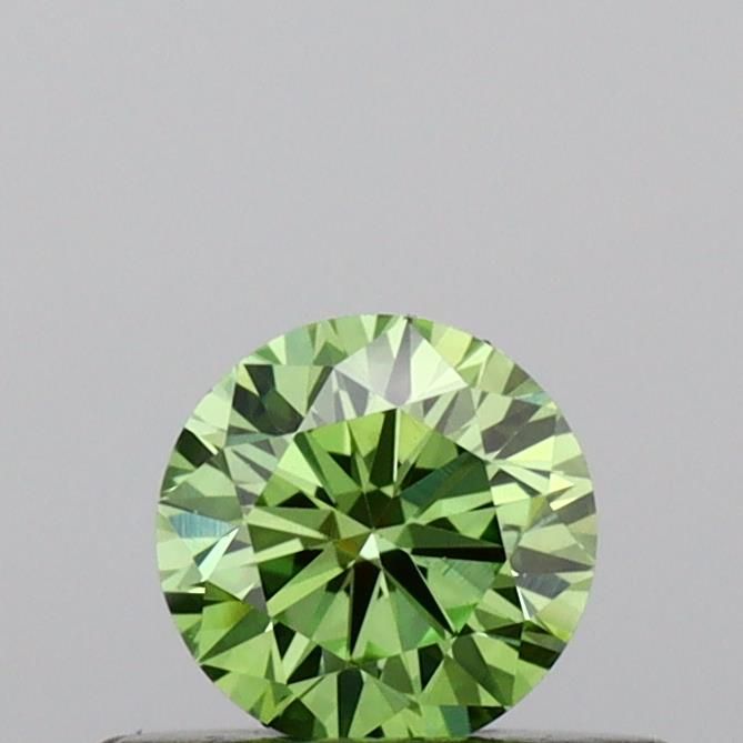 0.32 CT Fancy Vivid Green ROUND