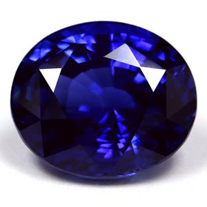 Szafir 8,78 ct, niebieski, szlif owalny