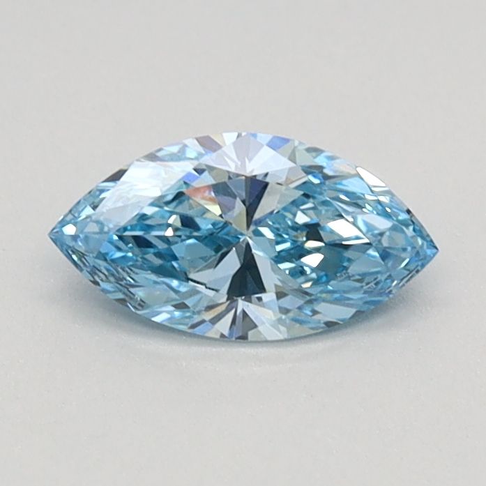 0.35 CT Fancy Vivid Blue MARQUISE