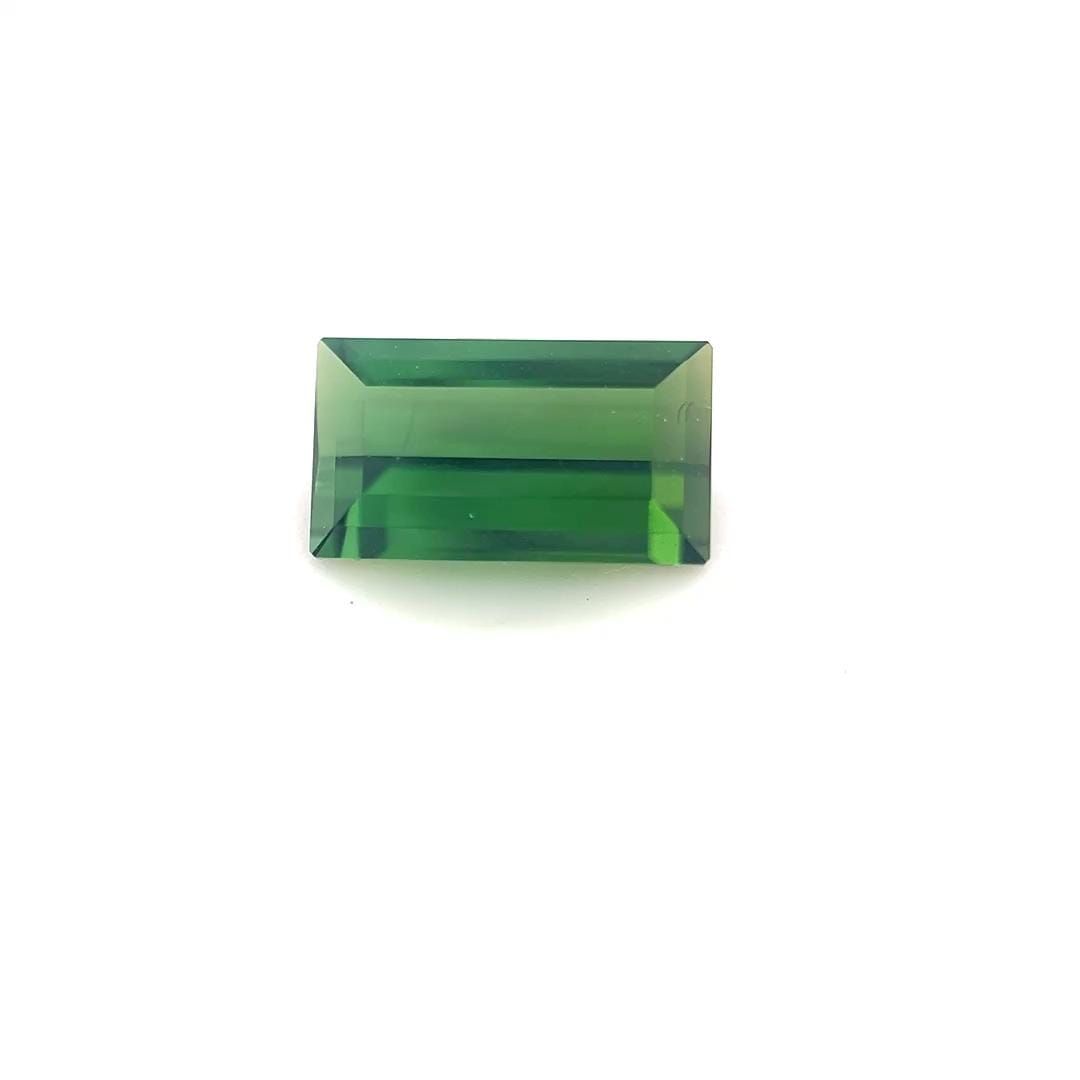 Turmalin 1,75 ct, zielony, szlif bagietka