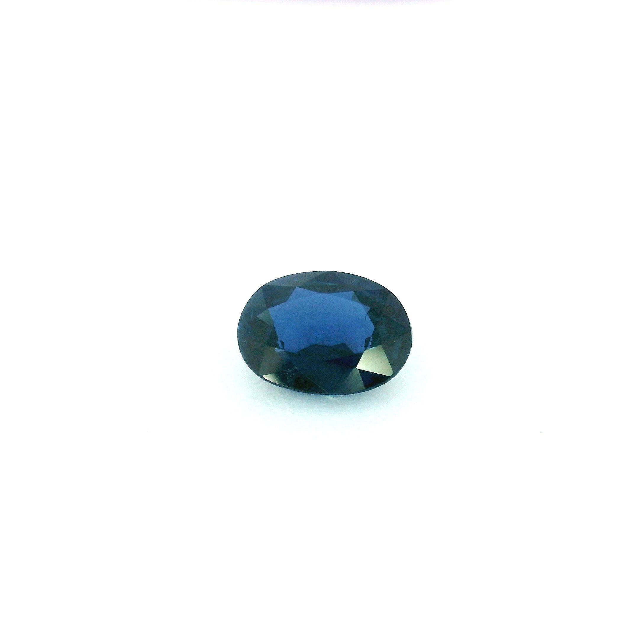 Szafir 1,43 ct, niebieski, szlif owalny