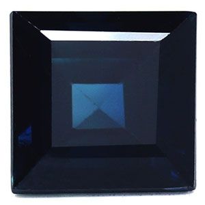 Szafir 1,25 ct, niebieski, szlif kwadratowy