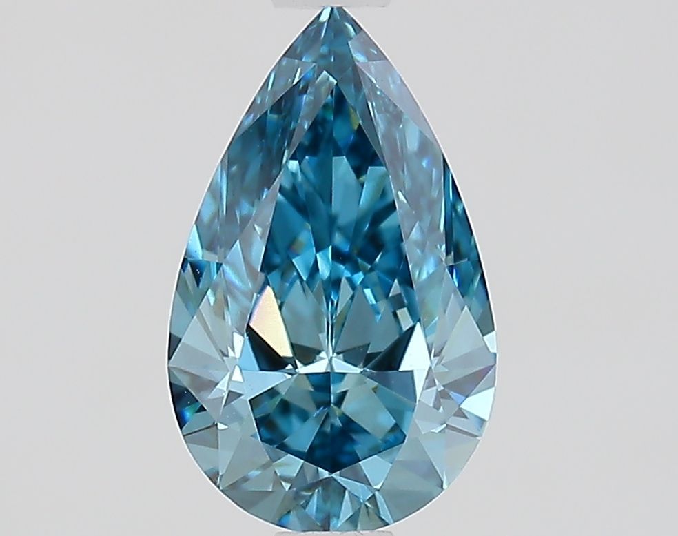 1.01 CT Fancy Vivid Blue PEAR