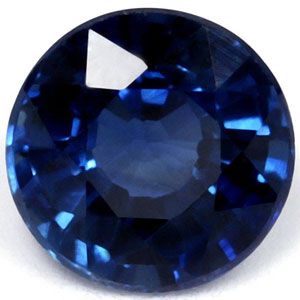 Szafir 1,31 ct, morski, szlif okrągły