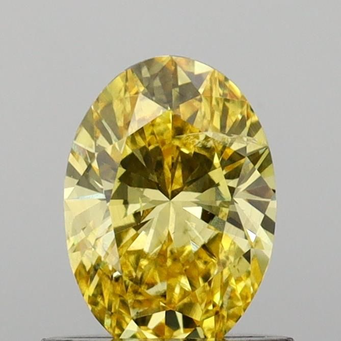0.72 CT Fancy Vivid Yellow OVAL