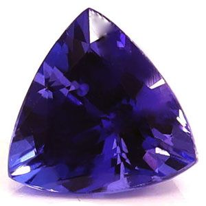 Tanzanit 1,65 ct, niebieski, szlif trilliant