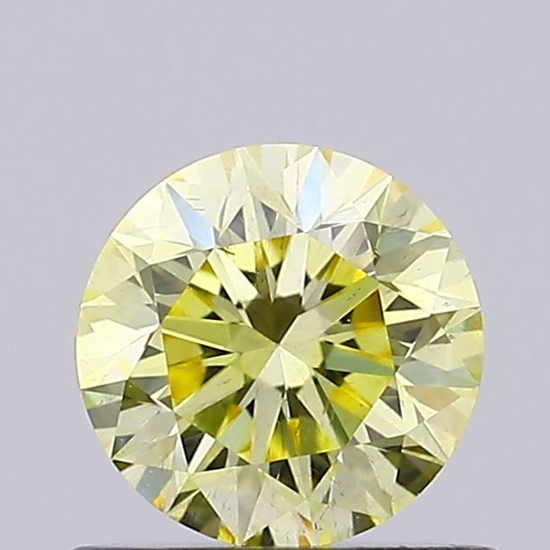 0.56 CT Fancy Vivid Yellow ROUND