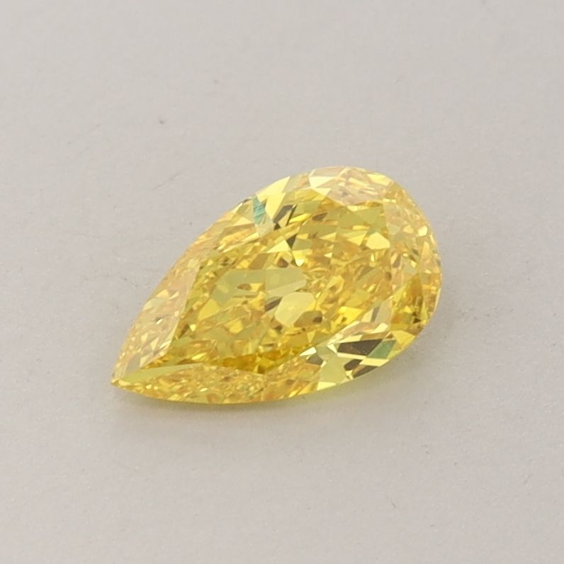 0.43 CT Fancy Vivid Yellow PEAR