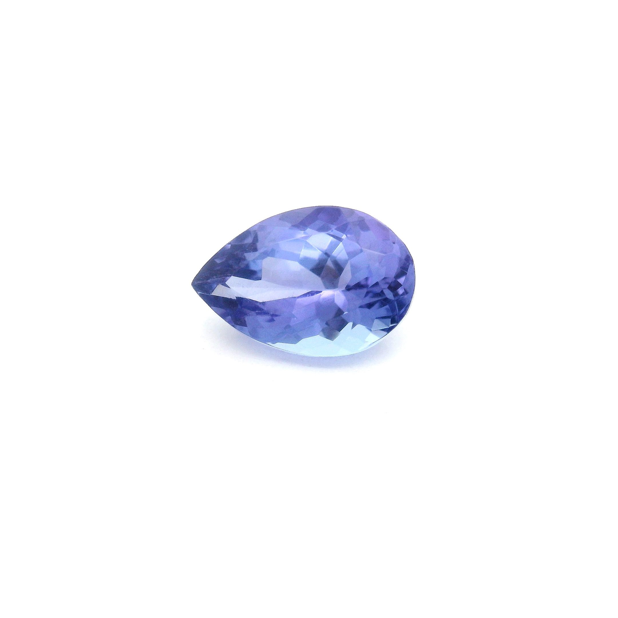 TANZANITE FACETED 1.58ct BLUE Intense EC TANZANIA HEATED