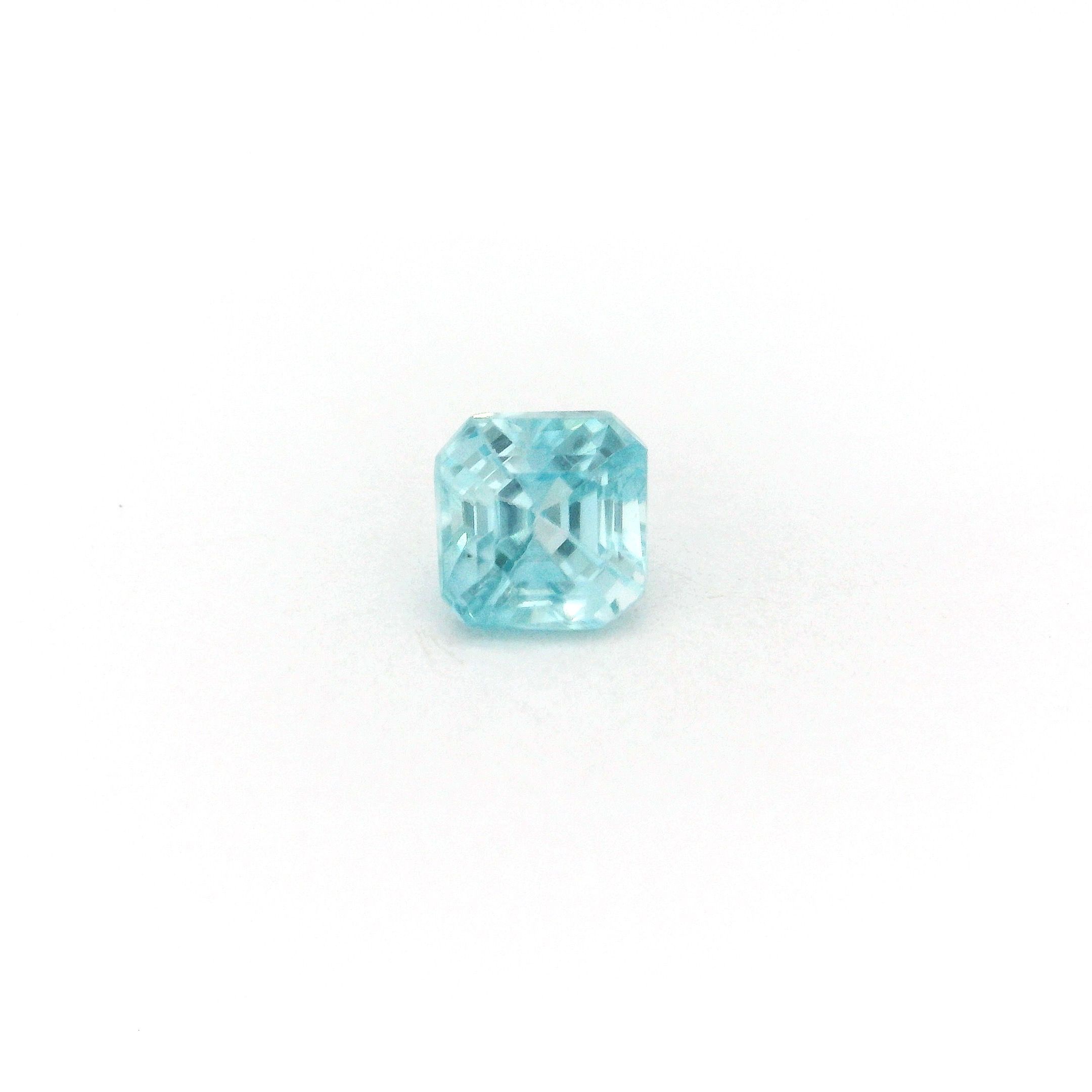 Cyrkon 1,04 ct, niebieski, szlif ośmiokątny