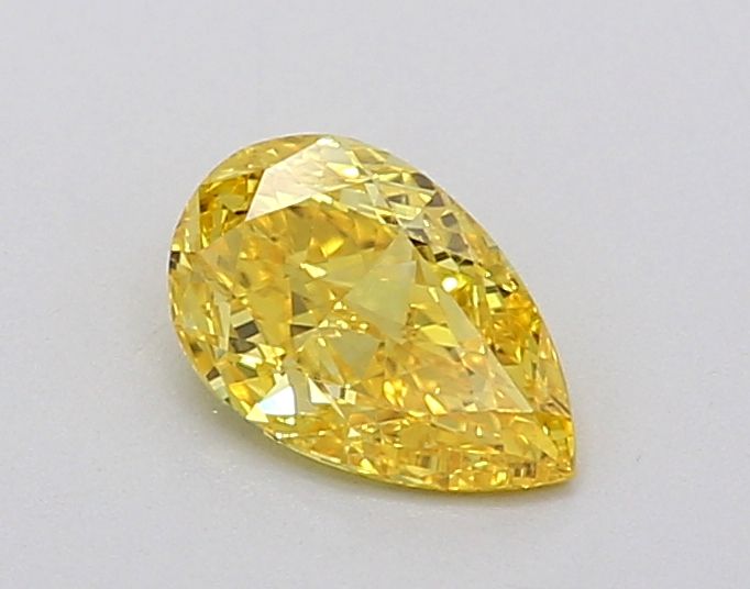 0.41 CT Fancy Vivid Yellow PEAR
