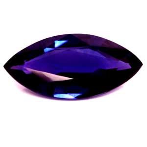 Szafir 3,99 ct, purpurowy, szlif markiza