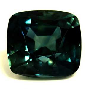 Szafir 1,98 ct, morski, szlif cushion