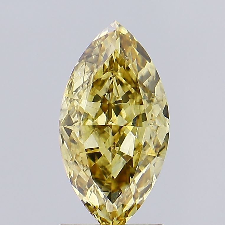 1.61 CT Fancy Intense Brownish Yellow MARQUISE