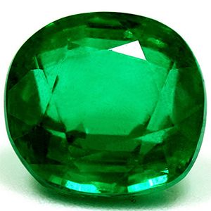 Szmaragd 3,84 ct, zielony, szlif cushion