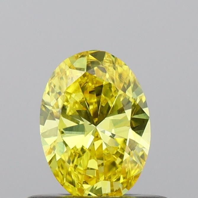 0.43 CT Fancy Vivid Yellow OVAL
