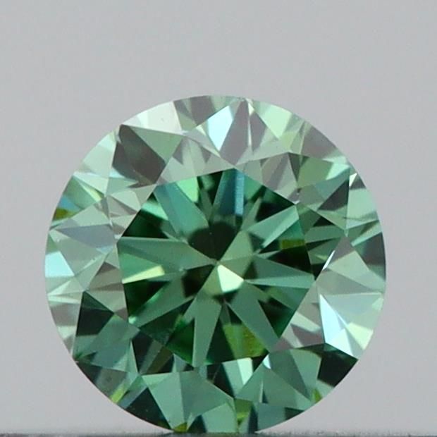 0.23 CT Fancy Vivid Green ROUND
