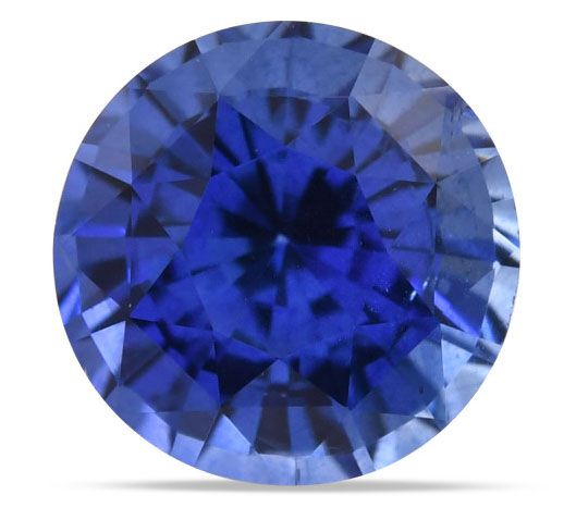 Szafir 1,62 ct, niebieski, szlif okrągły