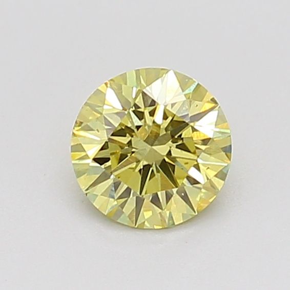 0.57 CT Fancy Vivid Yellow ROUND