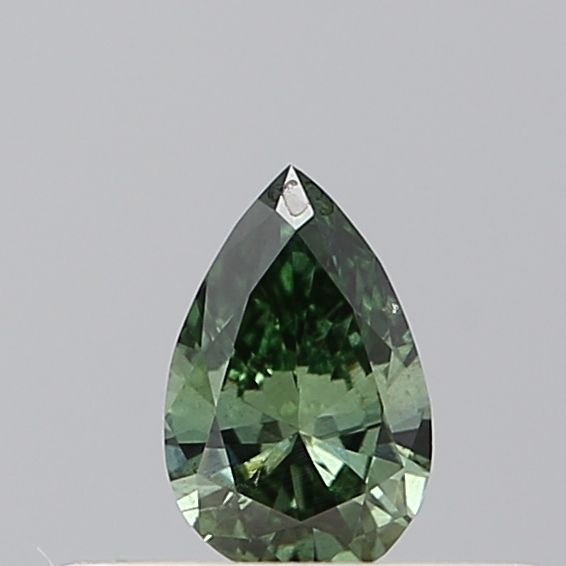 0.17 CT Fancy Vivid Green PEAR