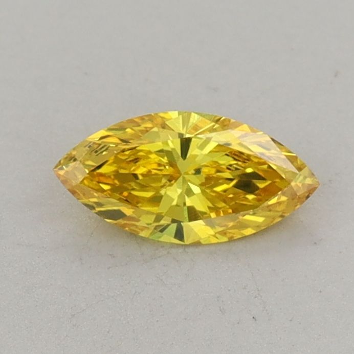 0.33 CT Fancy Vivid Yellow MARQUISE