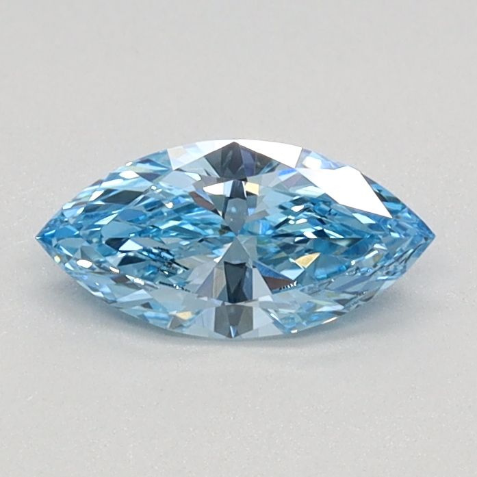 0.34 CT Fancy Vivid Blue MARQUISE