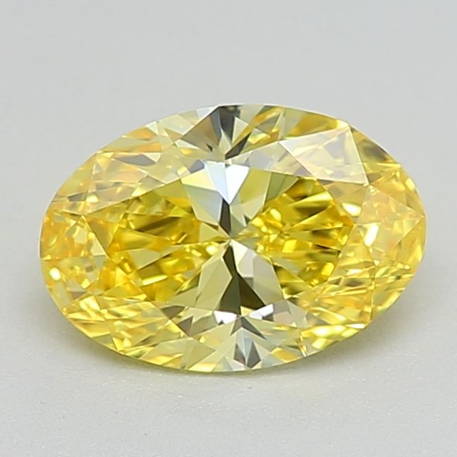 0.52 CT Fancy Vivid Yellow OVAL