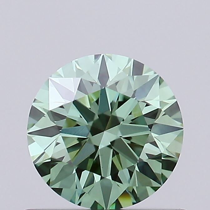 0.55 CT Fancy Vivid Green ROUND