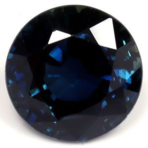 Szafir 1,15 ct, niebieski, szlif okrągły